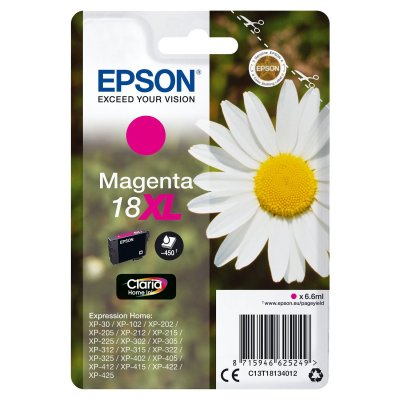 EPSON Cartouche d&rsquo;encre  18 XL Magenta