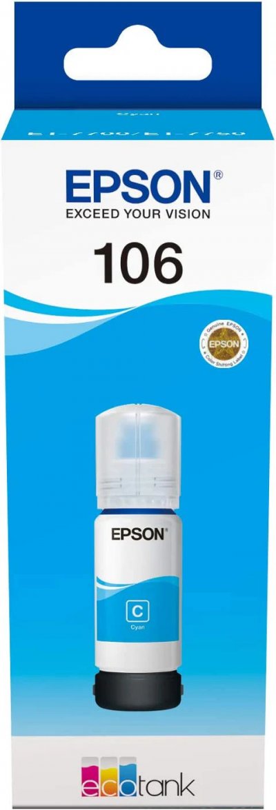 EPSON Cartouche d'encre  ECOTANK T106 CYAN