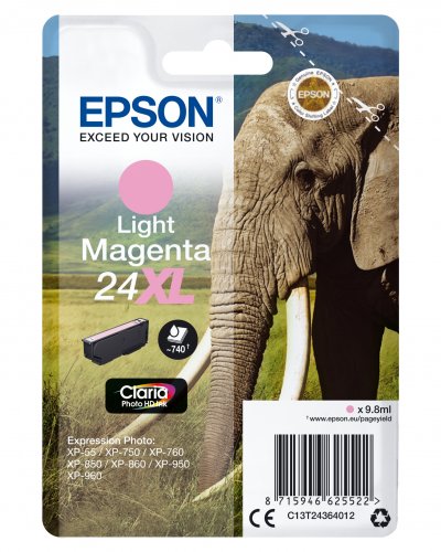 EPSON Cartouche d'encre  Elephant magenta clair XL 