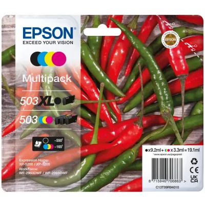 EPSON Cartouche d'encre  Multipack 503 PIMENT 4 Couleur NOIR XL