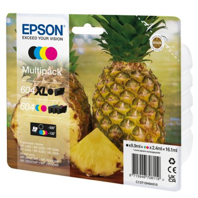 EPSON Cartouche d'encre  PACK 604 ANANAS 4 couleurs + noir XL