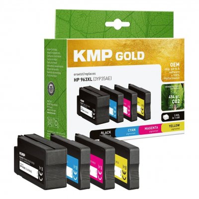 KMP Cartouche d'encre HP  GOLD noir 963XL