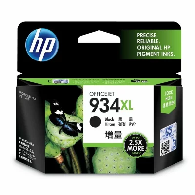 HP Cartouche d'encre  N&deg;934XL noire