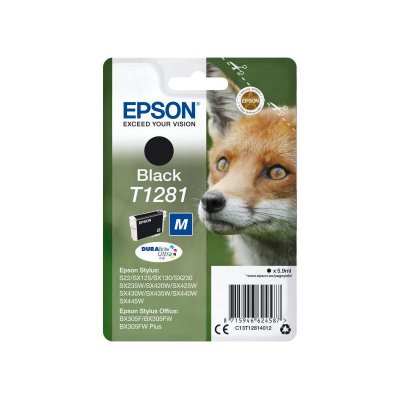  Cartouche d'Encre - Imprimante EPSON T1281 Noir - Renard (C13T12814012)