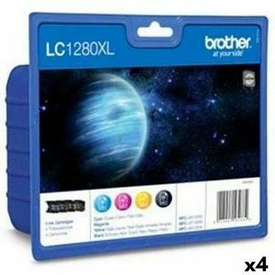 BROTHER Cartouche d'encre originale  lc1280xl jaune (4 unit&eacute;s)