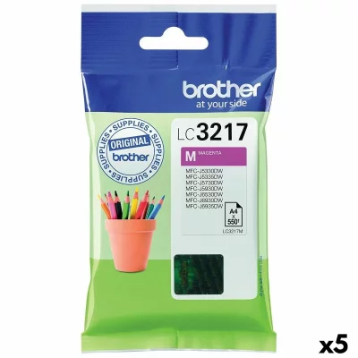 BROTHER Cartouche D'encre Originale  Lc3217 Magenta (5 Unit&eacute;s)
