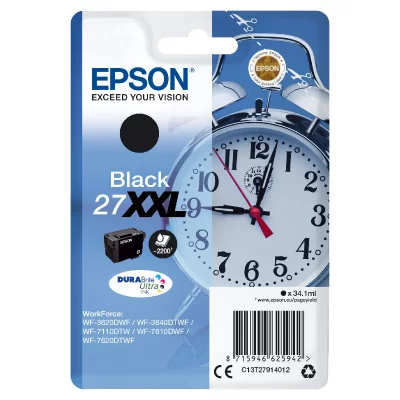EPSON Cartouche d'encre originale  wf-3000 7000 - n&ordm;27xxl noir (4 unit&eacute;s) 