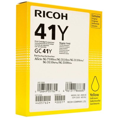 RICOH Cartouche d'encre  GC 41Y - Jaune