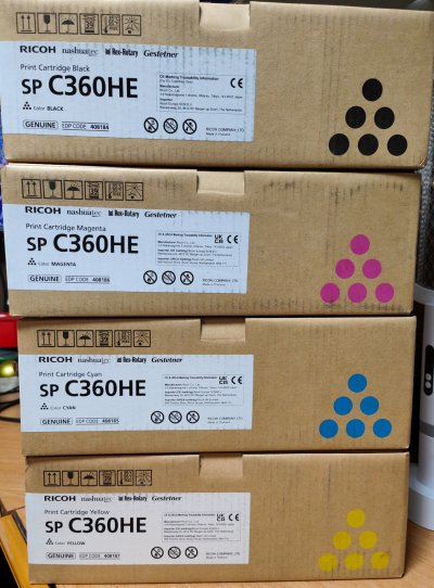RICOH Cartouche de toner d'origine  SP C360HE Magenta - 408186 
