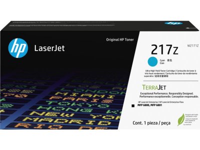 HP Cartouche de toner LaserJet cyan authentique  217Z
