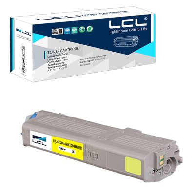 LCL Cartouche De Toner  C542 Jaune 6000 Pages Compatible Oki C532 C542 Mc563 Mc573