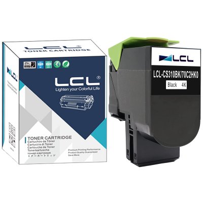 LCL Cartouche De Toner  Compatible Lexmark Cs310 Cs410 Cs510 Noir 4000 Pages