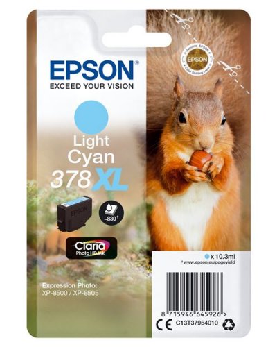 EPSON Cartouche Ecureuil 378 XL Cyan Clair