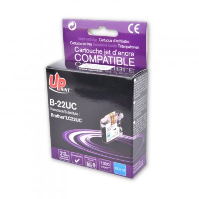 UPRINT Cartouche encre  compatible BROTHER LC-22UC cyan