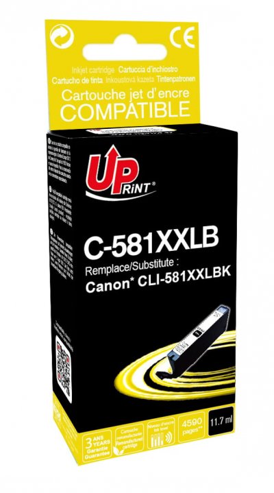 UPRINT Cartouche encre  compatible CANON CLI-581XXL BK noir