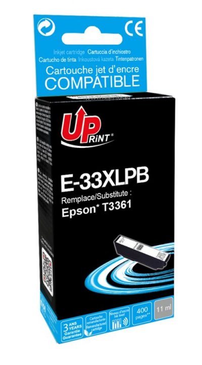 UPRINT Cartouche encre  compatible EPSON 33XL noire photo