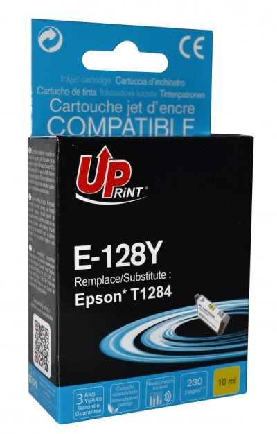 LAMA FRANCE Cartouche encre UPrint compatible EPSON T128 jaune