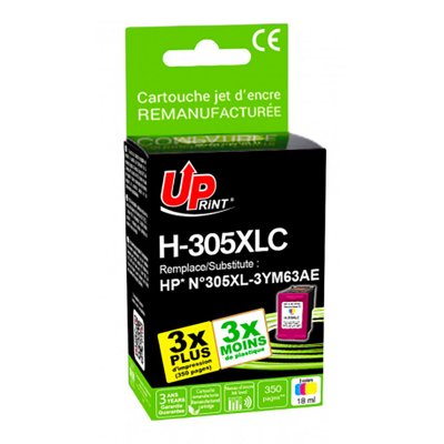 UPRINT Cartouche encre  compatible HP 305XL couleur