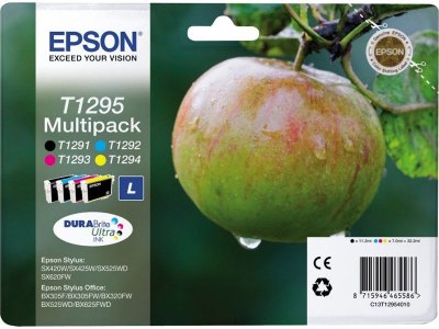 EPSON Cartouche  C13T12954012 T1295 - Noir + 3 couleurs