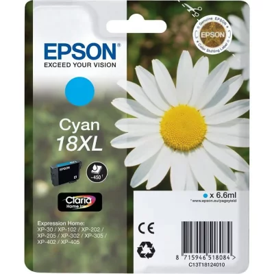 EPSON Cartouche  C13T18124012 18XL - Cyan