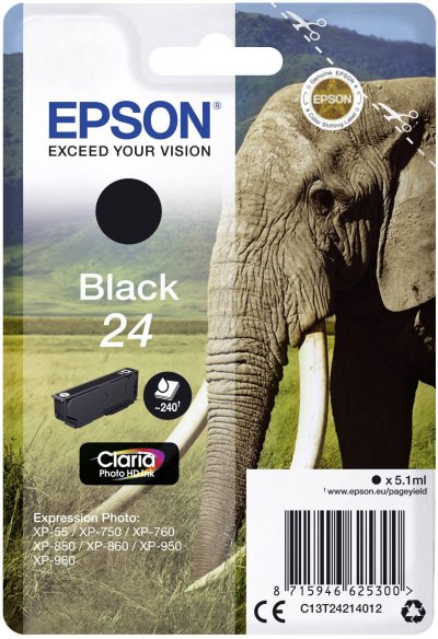 EPSON Cartouche  C13T24214012 24 - Noir