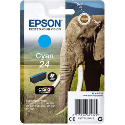 EPSON Cartouche  C13T24224012 24 - Cyan