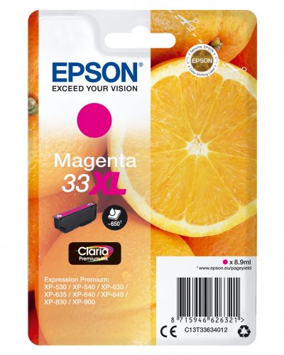 EPSON Cartouche  C13T33634012 XL - Magenta