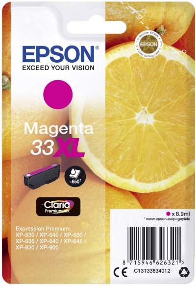 EPSON Cartouche  C13T33634012 XL - Magenta