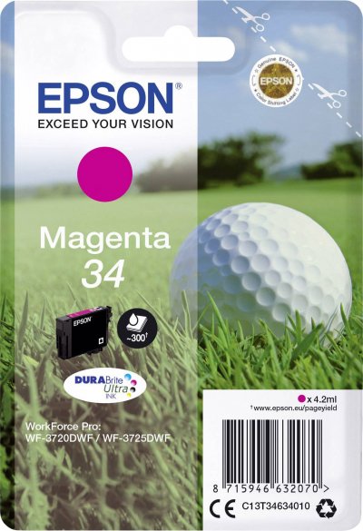 EPSON Cartouche  C13T34634010 - Magenta