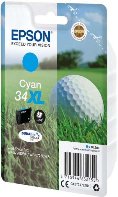 EPSON Cartouche  C13T34724010 XL - Cyan