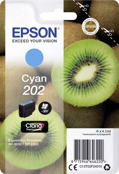 EPSON cartouche  KIWI 202 CYAN