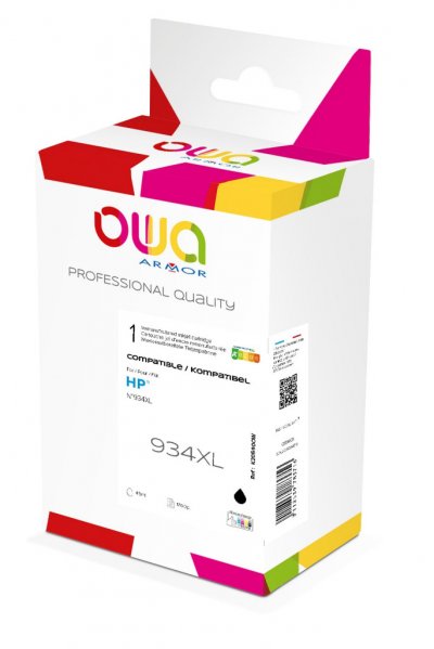 OWA Cartouche Haute Capacit&eacute; Compatible Hp 934 Xl Black - 