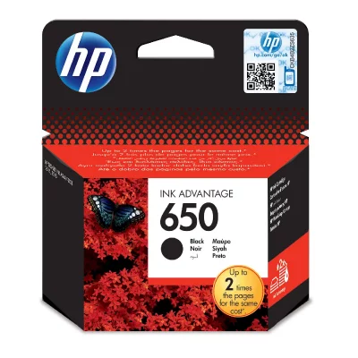 HP Cartouche  CZ101AE n&deg;650 - Noir