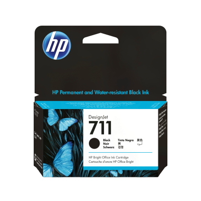 HP Cartouche  CZ129A n&deg;711 - Noir