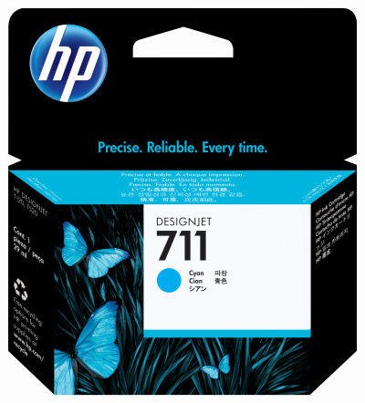 HP Cartouche  CZ130A n&deg;711 - Cyan