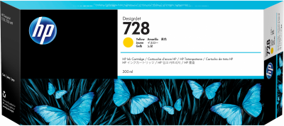 HP Cartouche  F9K15A n&deg;728 - Yellow
