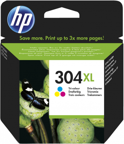 HP Cartouche  N9K07AE n&deg;304XL - 3 couelurs