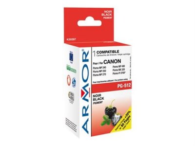 ARMOR Cartouche jet d'encre canon PG512 noir compatible 