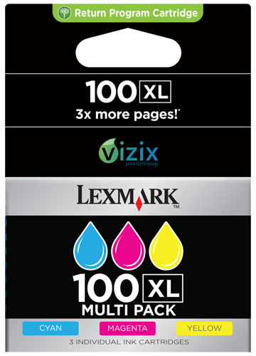 LEXMARK Cartouche  No 100 XL Multipack (14N0850BB) Couleur