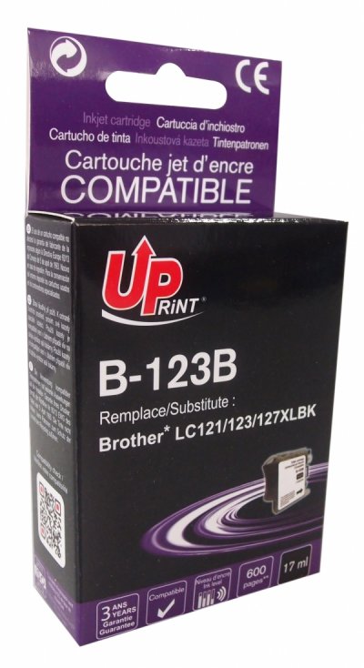 UPRINT Cartouche PREMIUM compatible BROTHER LC-123 noire