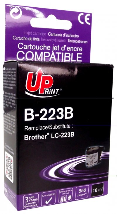 UPRINT Cartouche PREMIUM compatible BROTHER LC-223BK noir
