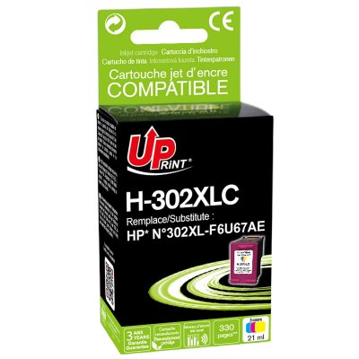 UPRINT Cartouche PREMIUM compatible HP 302XL couleur