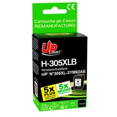 UPRINT Cartouche PREMIUM compatible HP 305XL noir