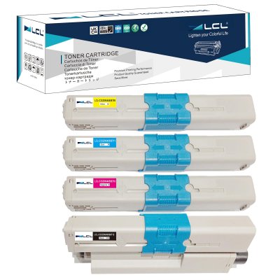 LCL Cartouche Toner Compatible  C332dnw C332dn Mc363dn 1noir 1cyan 1magenta 1jaune