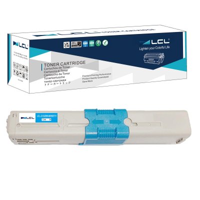 LCL Cartouche Toner  Compatible Oki C332dnw C332dn Mc363dn Cyan 3000 Pages