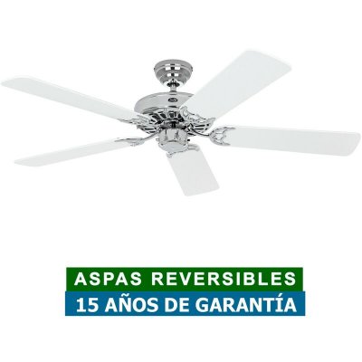 CASAFAN  Ventilateur Classic Royal 132 chrom&eacute;/blanc-gris