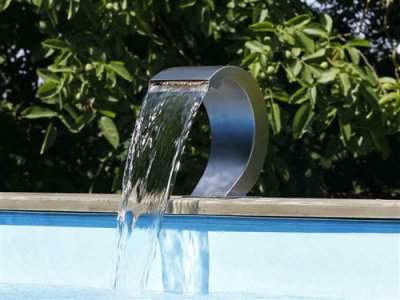 UBBINK Cascade de piscine Mamba S-LED en inox - 