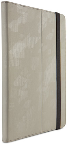 CASE LOGIC  SureFit Folio - &Eacute;tui &agrave; rabat pour tablette - polyester - gris, blanc, ciment - 10
