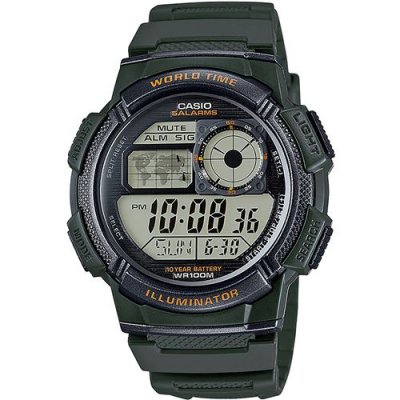 CASIO  AE-1000W-3AVEF, Quartz, 44mm, 10ATM