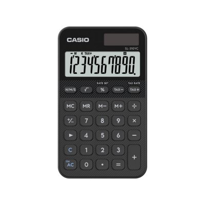 CASIO  Calculatrice de poche noir Ecran: 10 (L x l x H) 118 x 70 x 8.6 mm